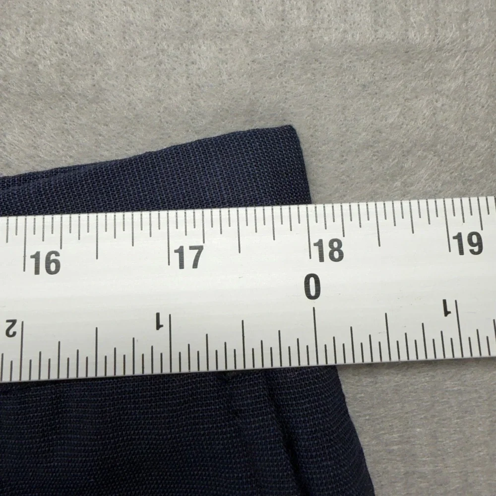 Banana‎ Republic Slim Performance Dress Pants Mens 35x34 Navy Blue Marzotto Wool